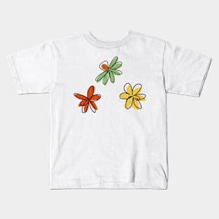 green flowers Kids T-Shirt